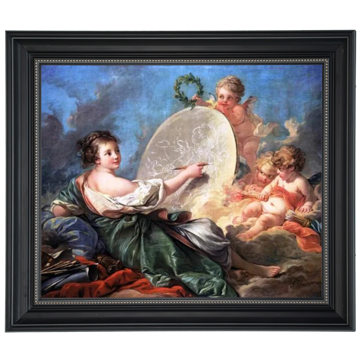 Allegory Of Painting - Vintage Wall Art Prints Decor For Living Room