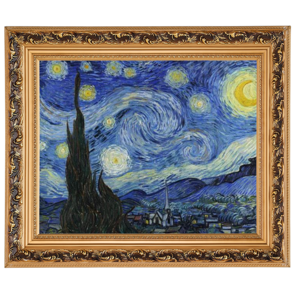 The Starry Night - Post Impressionism Wall Art Prints Decor For Dining Room