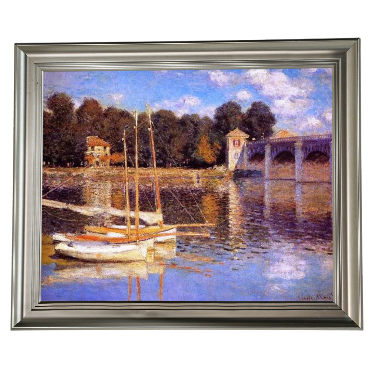 The Bridge at Argenteuil - Vintage Wall Art Prints Decor For Living Room