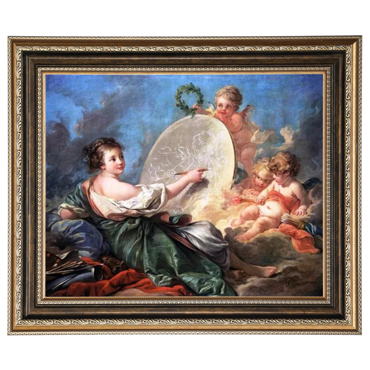 Allegory Of Painting - Vintage Wall Art Prints Decor For Living Room