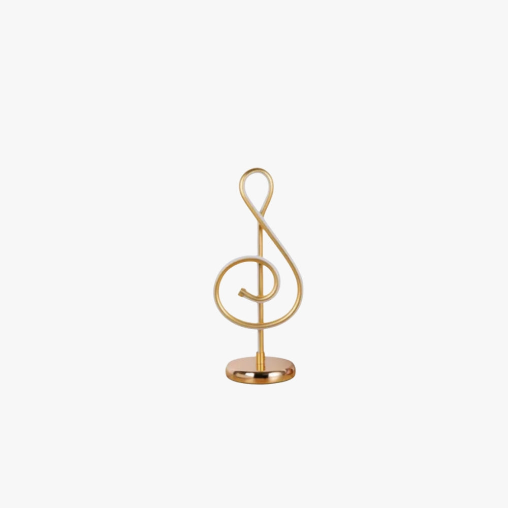 LED Table Lamp Three-color Dimming Musical Note Desk Light