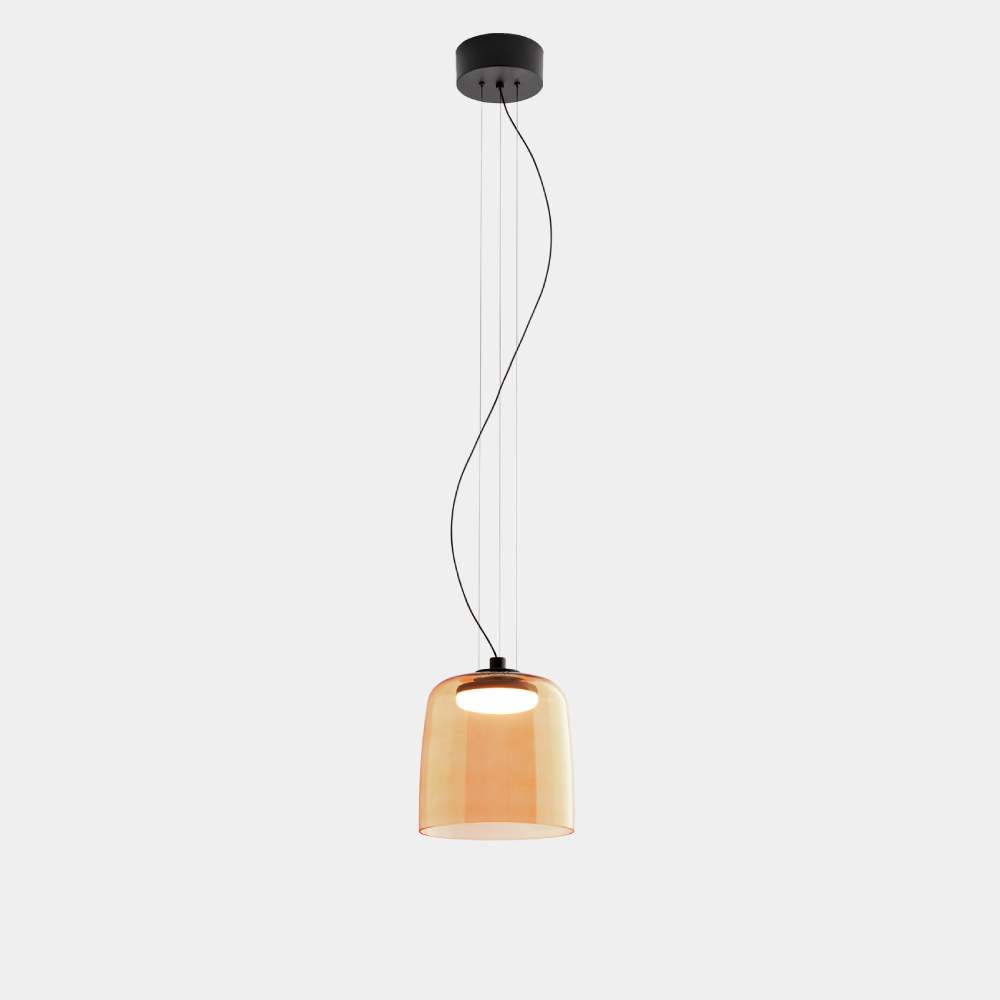 Morandi Modern Bowl-shaped Pendant Light Glass Dining Room