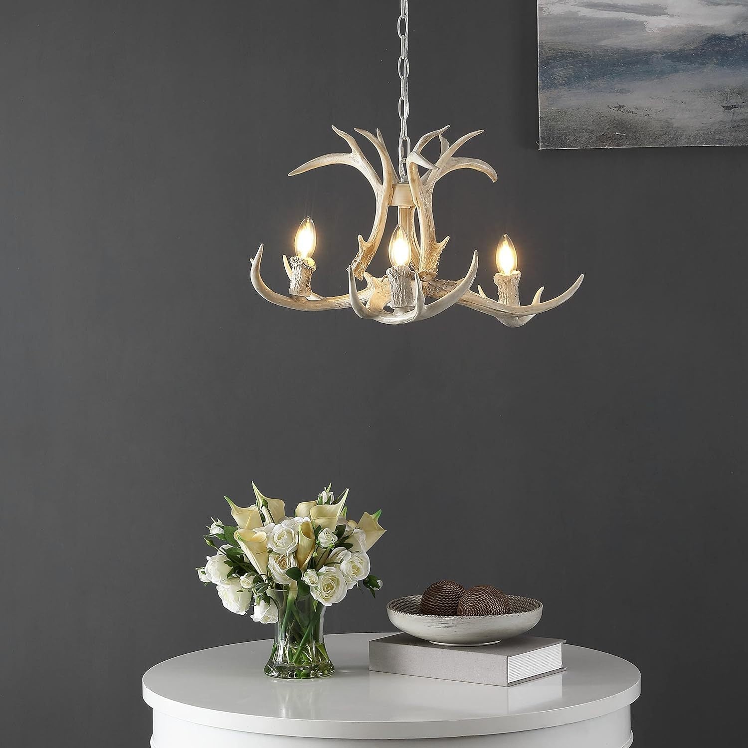 Silva Retro LED Pendant Light White Metal Resin Dining Room/Bedroom