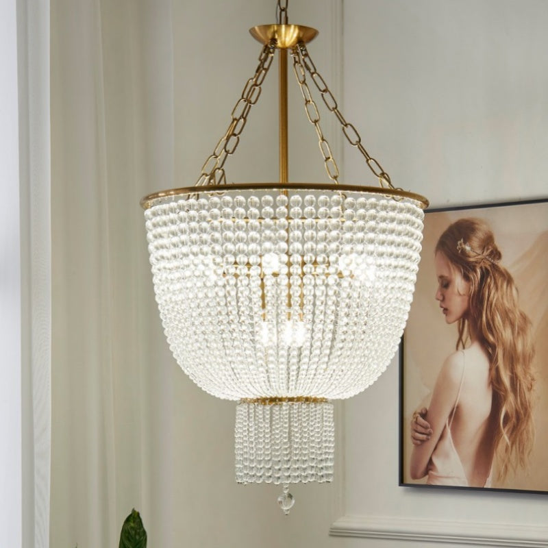 Alessio Modern LED Chandelier Gold Crystal Living Room/Bedroom