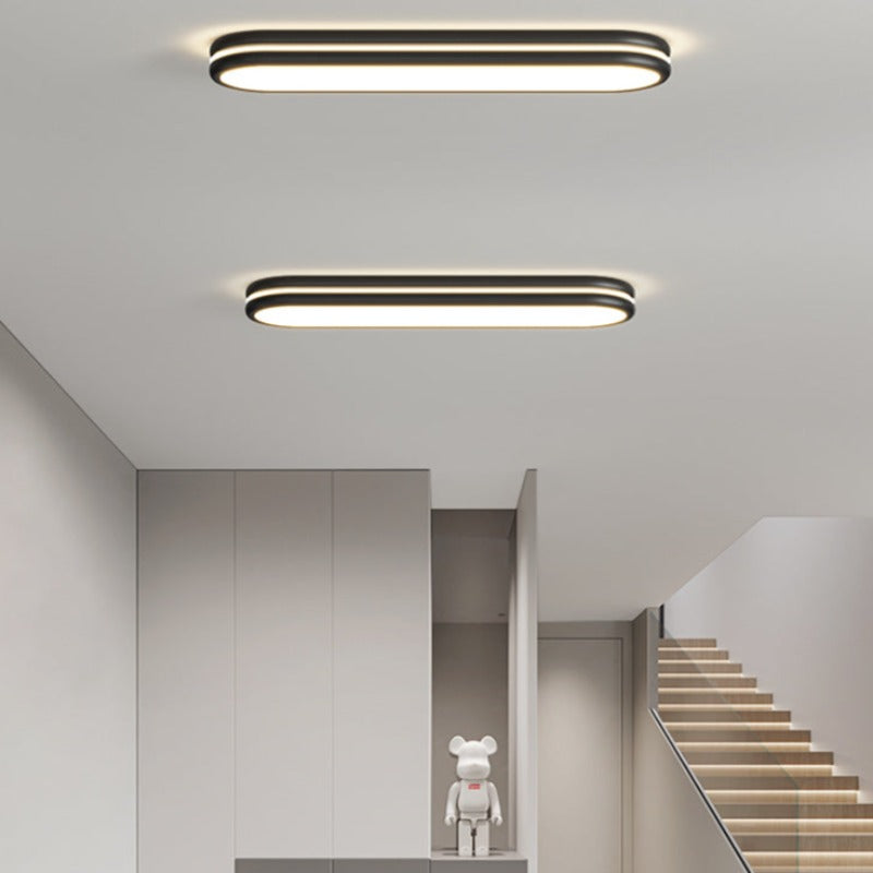 Ozawa Modern LED Flush Mount Ceiling Light Black/Yellow/White Living Room