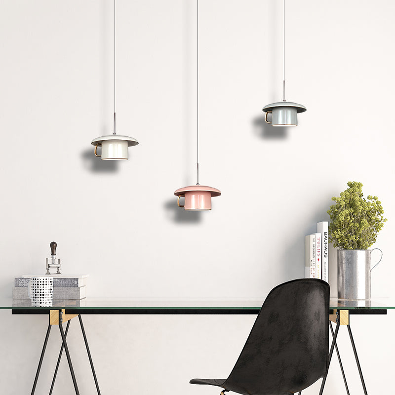 Hailie Urban Cup Ceramic LED Pendant Light Living Room