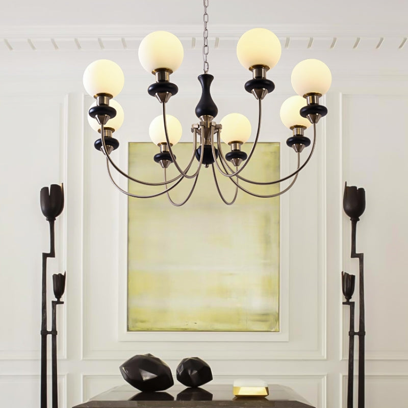 Silva Modern Luxury Decorative LED Chandelier Gold Metal Living Room