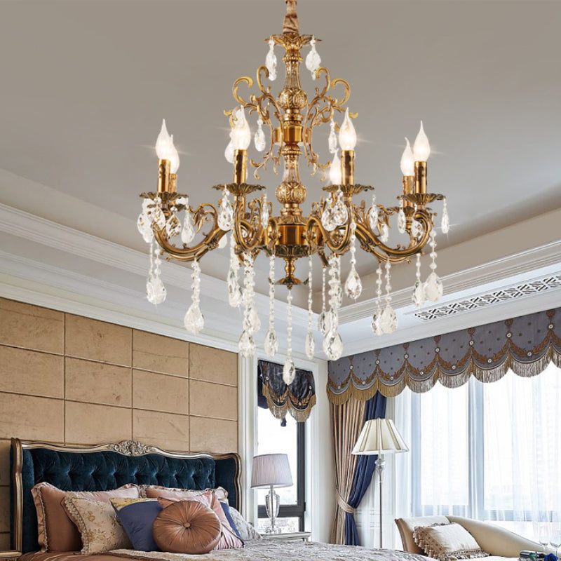 Silva Modern Design European LED Chandelier Crystal Luxury Golden Bronze Living/Dining/Bedroom