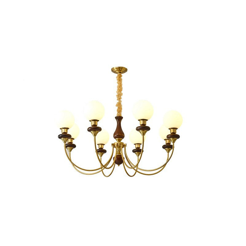 Silva Modern Luxury Decorative LED Chandelier Gold Metal Living Room
