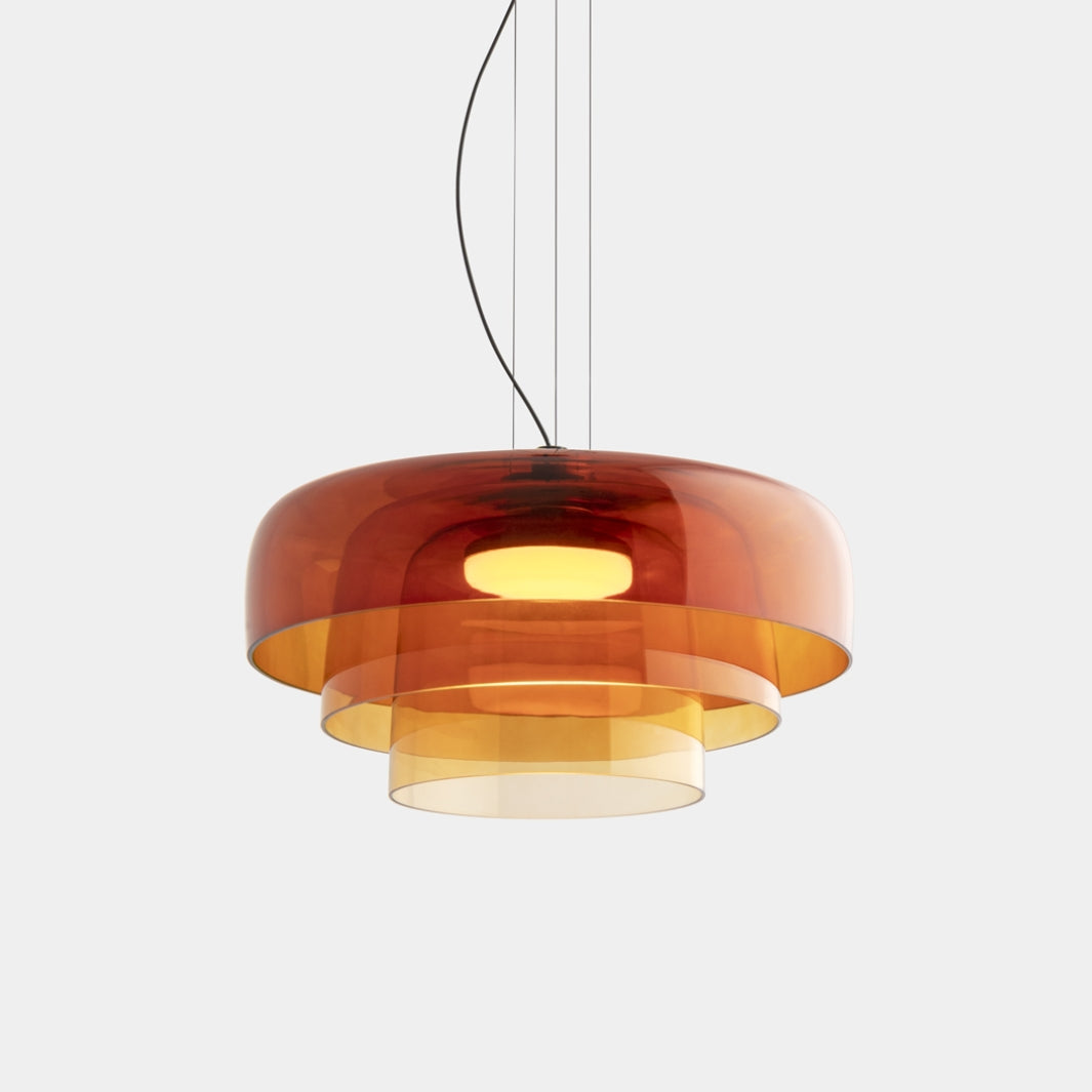 Morandi Modern Bowl-shaped Pendant Light Glass Dining Room