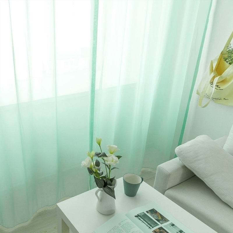 Mira Solid Sheer Custom Curtains Grommet