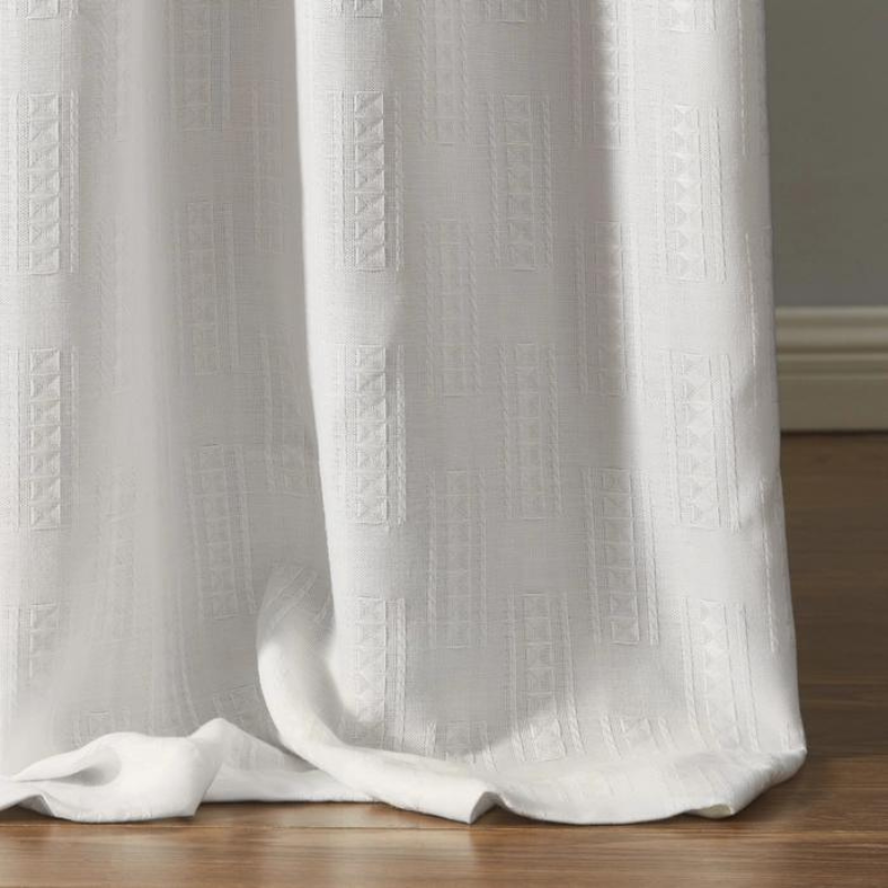 Nila	Bohemian Semi Sheer Curtains Pleated