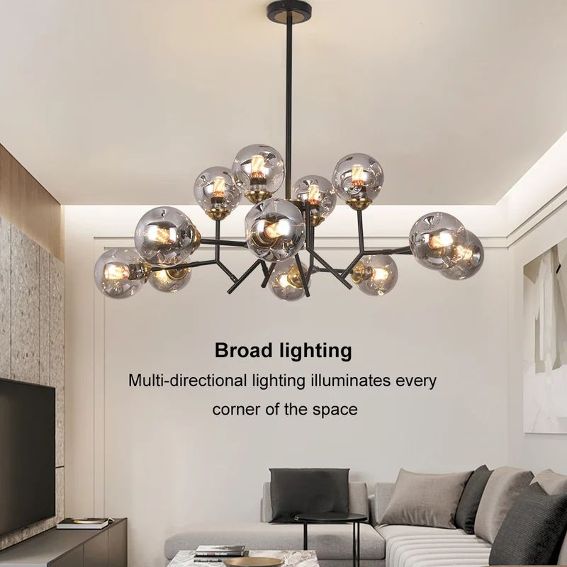 Valentina Modern Hanging Pendant Light Glass Bedroom Dining Room