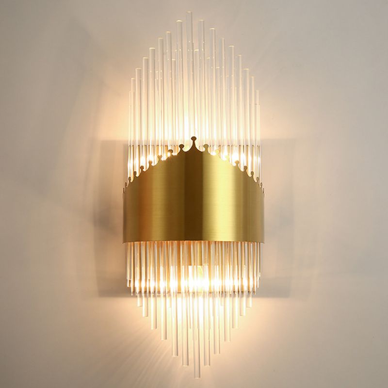 Kristy Luxury Gold Crystal Bedroom Bedside Wall Lamp