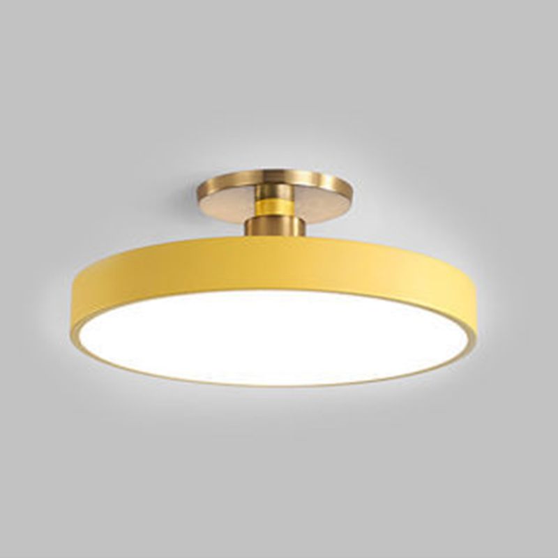 Morandi Nordic Minimalist Round Flush Mount Ceiling Light