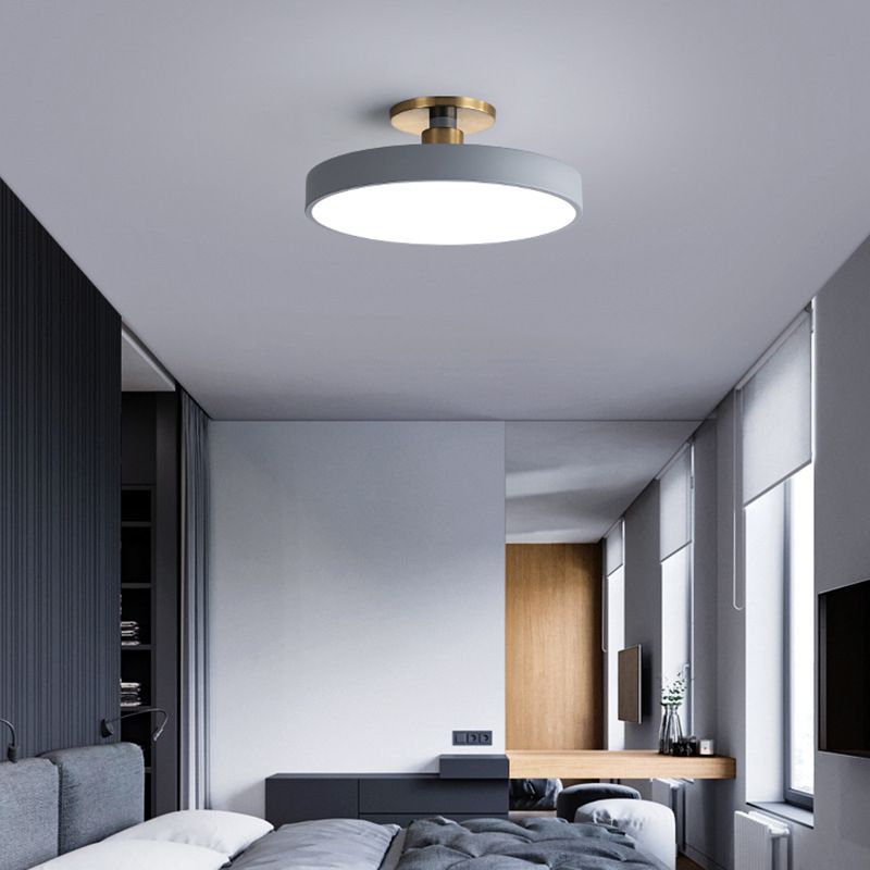 Morandi Nordic Minimalist Round Flush Mount Ceiling Light