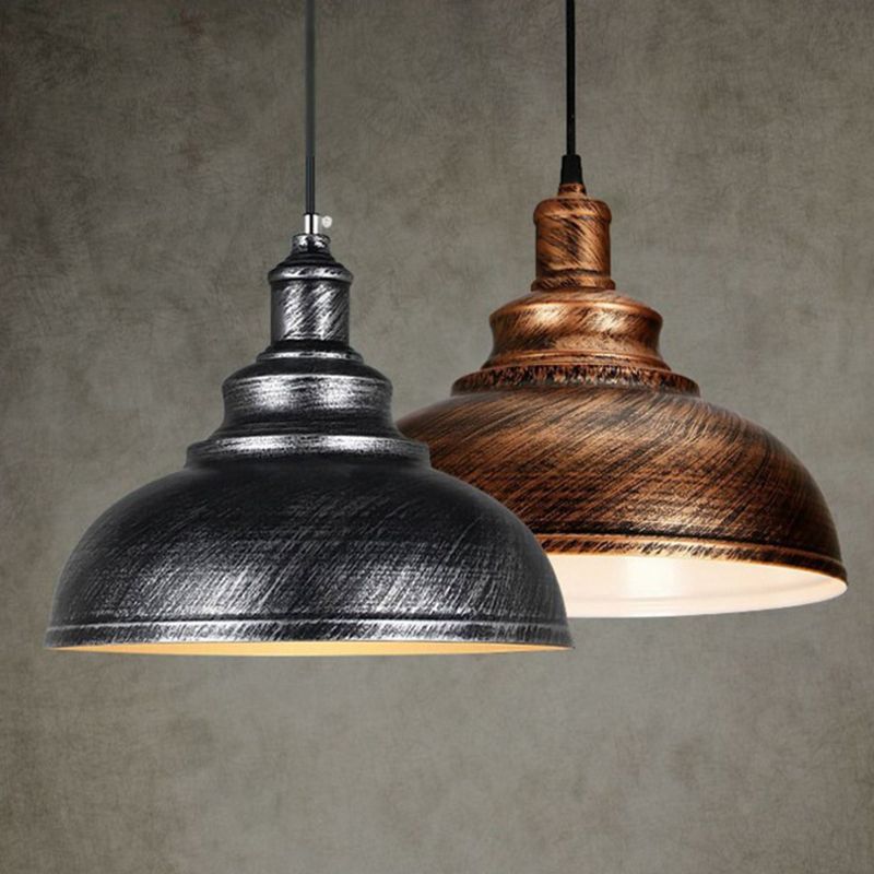 Cooley Industrial  Dome  Metallic Colour Pendant Light，4 Colours