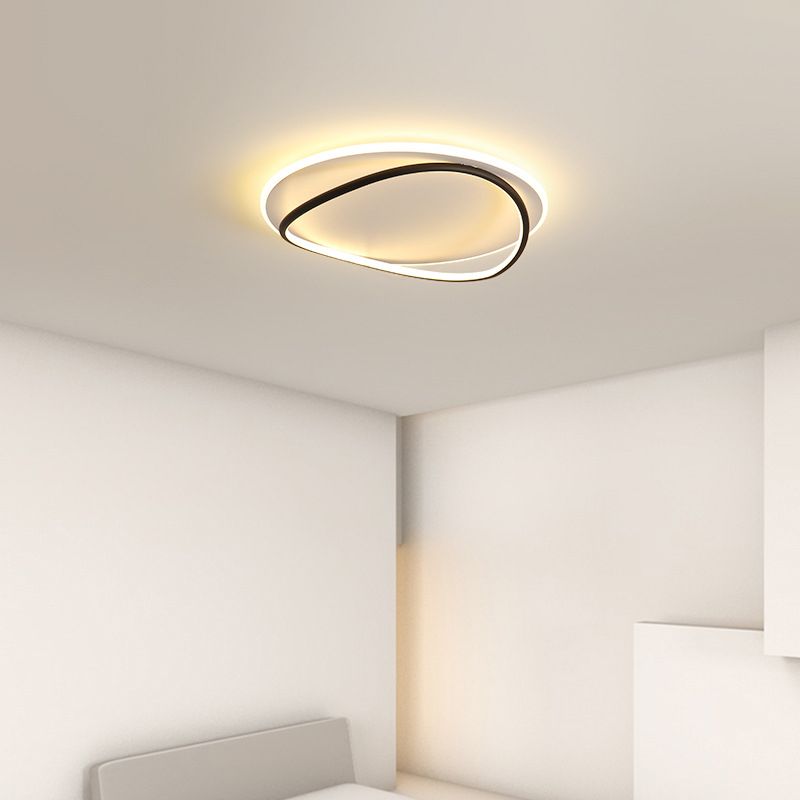 Quinn  Minimalist  Ring Modernom Flush Mount Ceiling Light