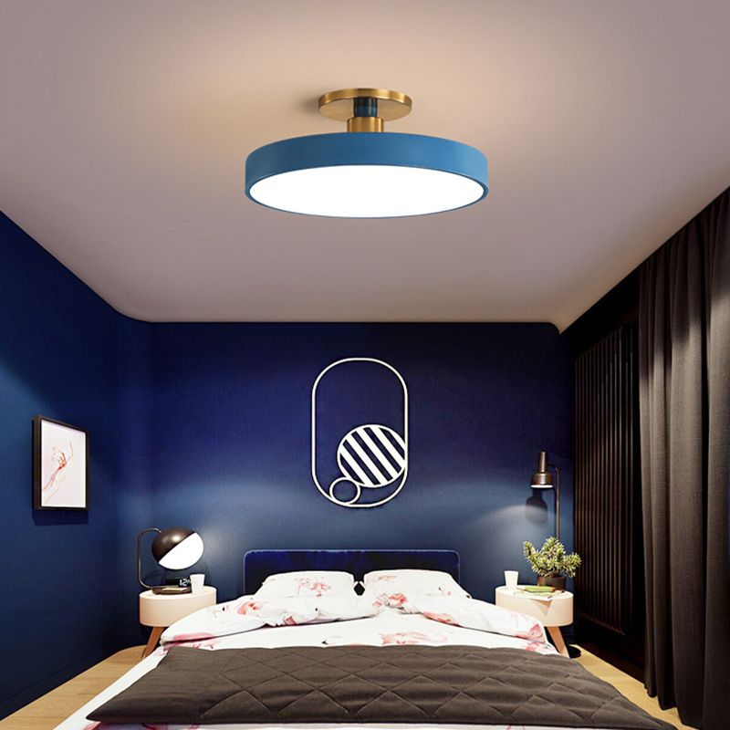 Morandi Nordic Minimalist Round Flush Mount Ceiling Light