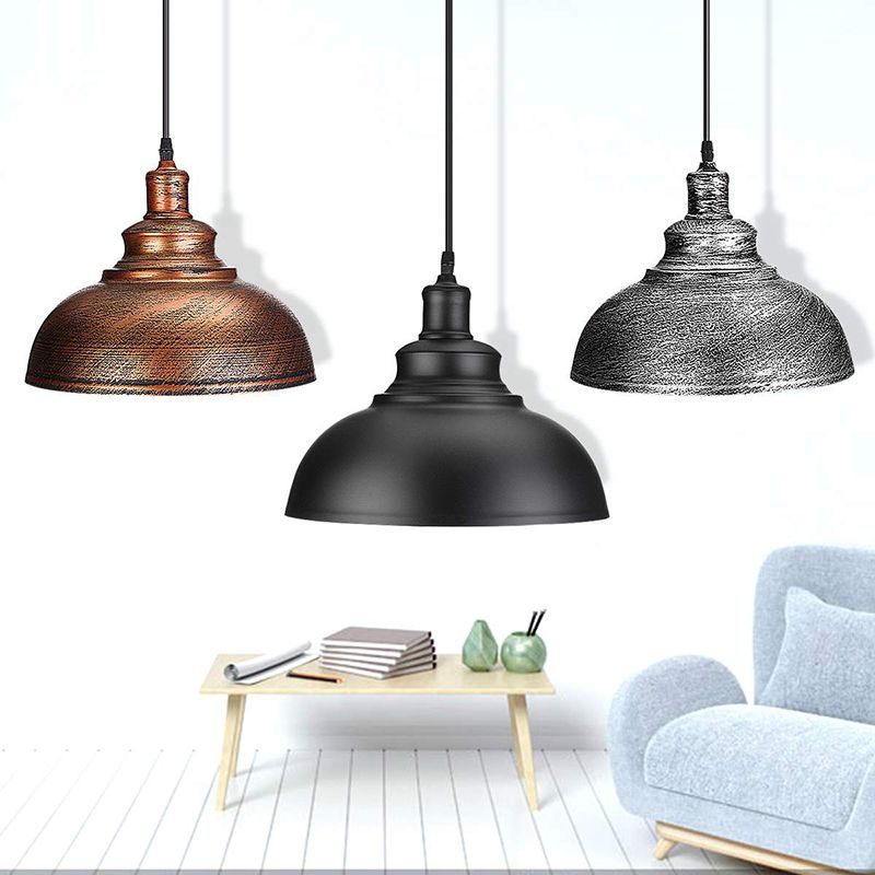 Cooley Industrial  Dome  Metallic Colour Pendant Light，4 Colours