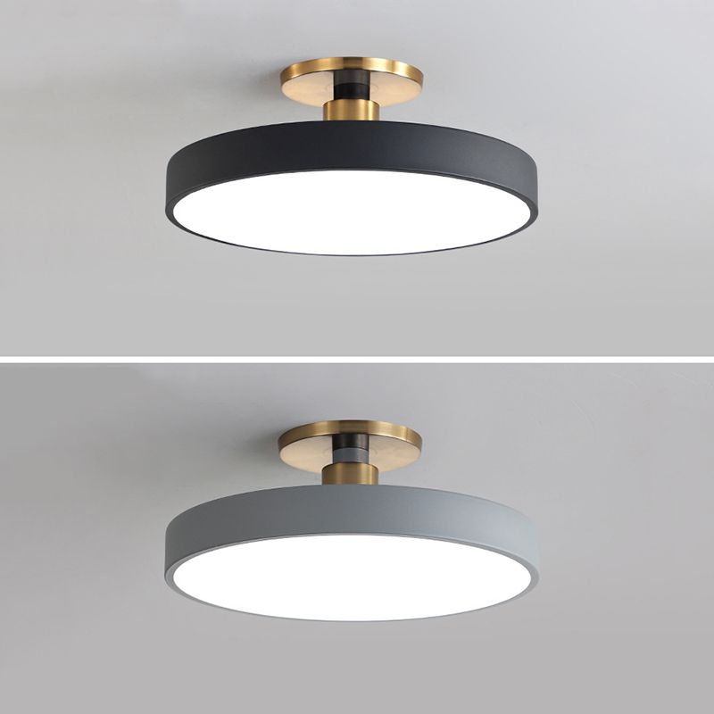 Morandi Nordic Minimalist Round Flush Mount Ceiling Light