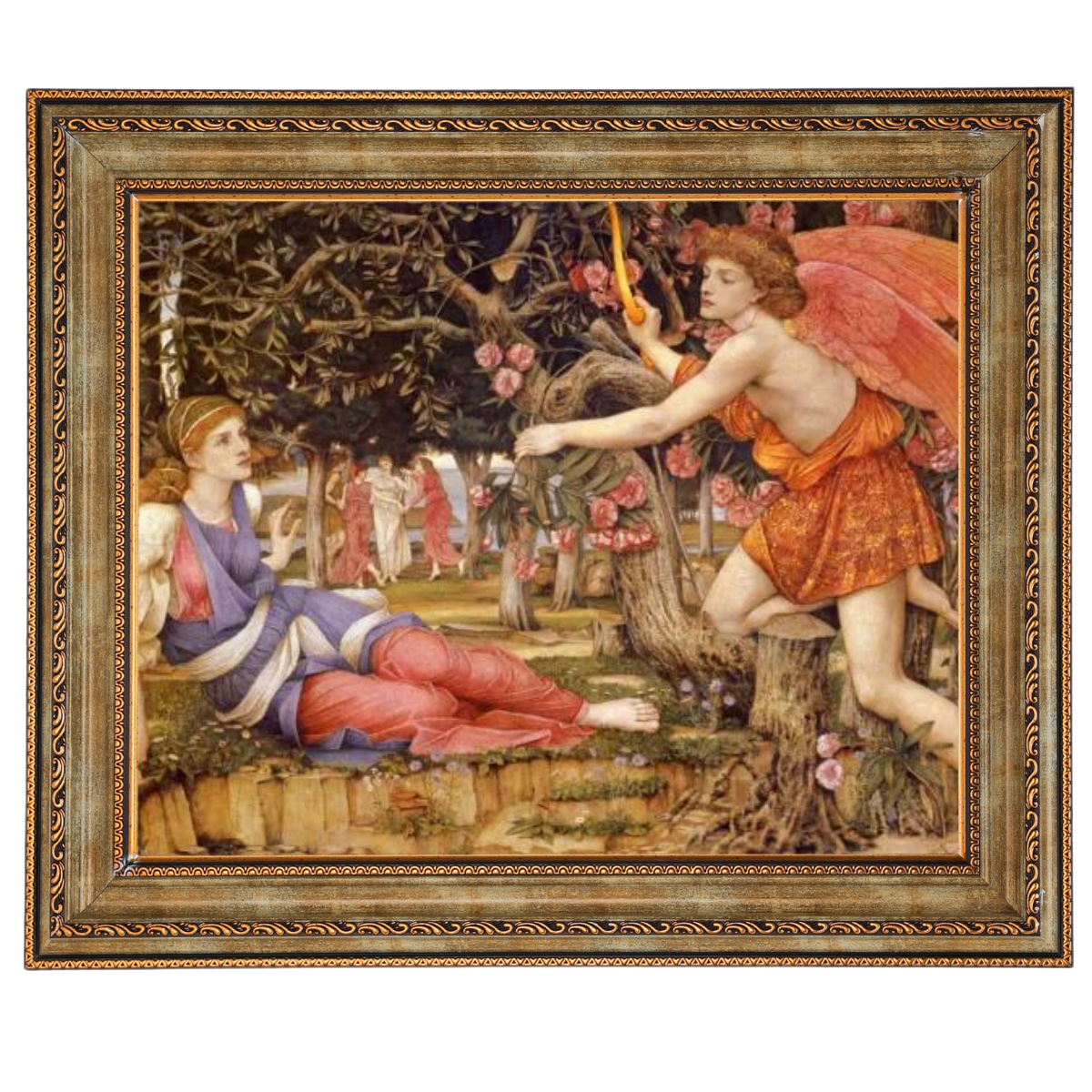 Love And The Maiden - Vintage Wall Art Prints Decor For Living Room