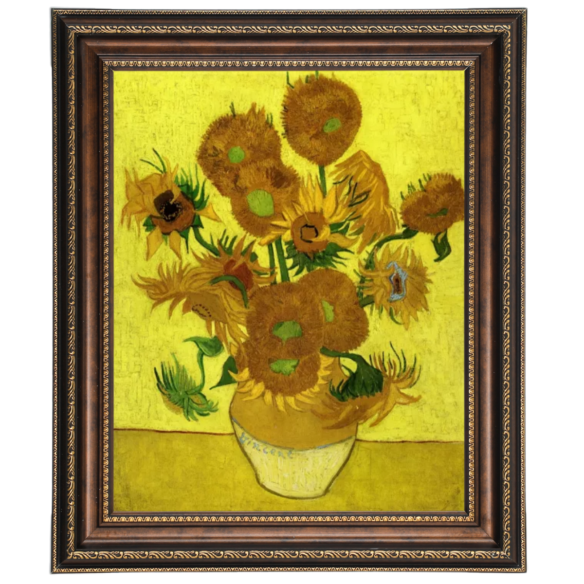 Still Life with Sun Flowers- Metal Art Wall Prints Decor For Living Room
