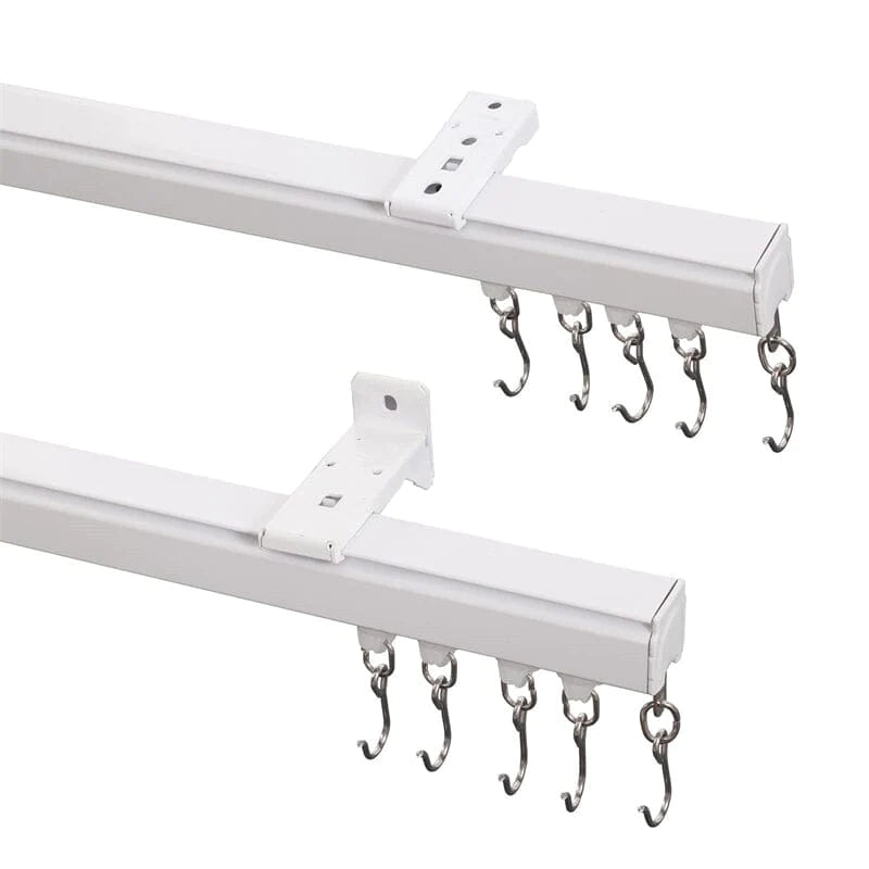 Ceiling or Wall Mounted Pulse Track Kit For Drapery Curtain Room Divider M3