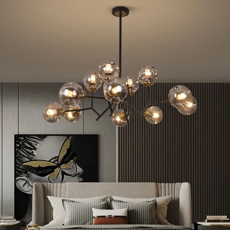 Valentina Modern Hanging Pendant Light Glass Bedroom Dining Room