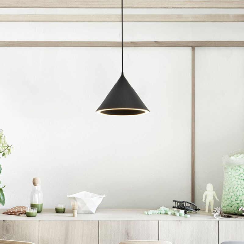 Morandi Funnel-Shape Colourful LED Pendant Light