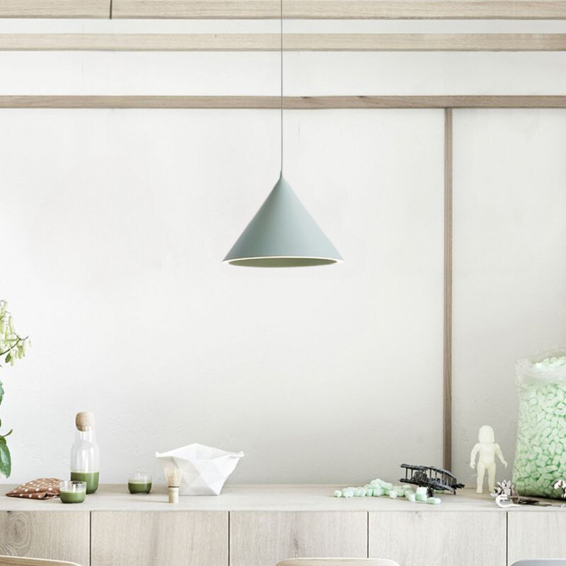 Morandi Funnel-Shape Colourful LED Pendant Light