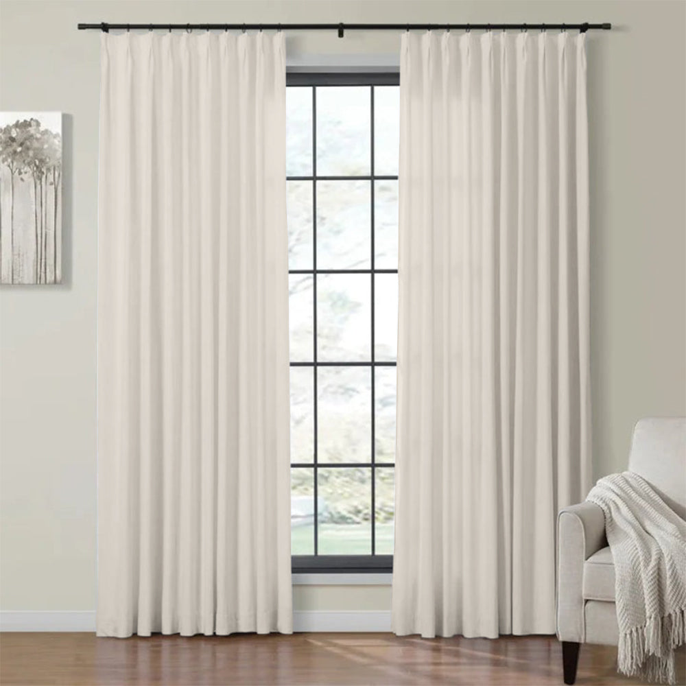 Plushy Velvet Curtain Pleated