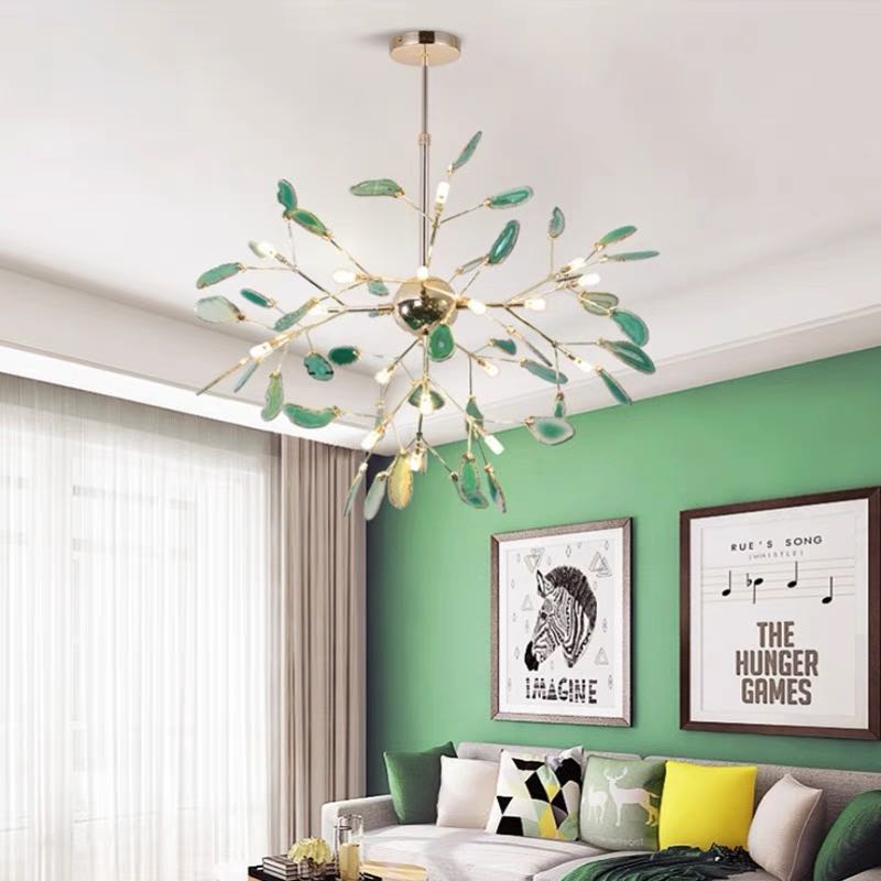 Nordic Agate Creative Colourful Chandelier Bedroom/Living Room