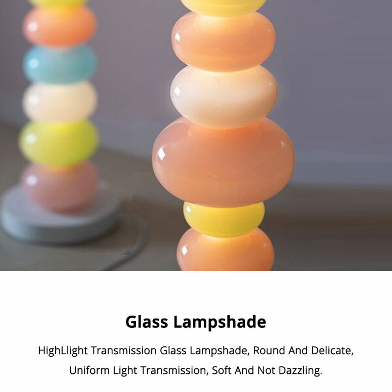 Morandi Rainbow Candy Unique Glass Floor Lamp