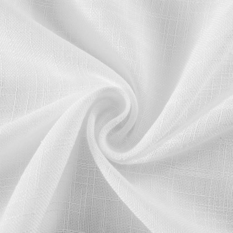 Ela Linen Semi Sheer Curtains Grommet