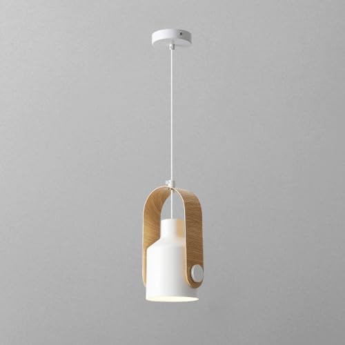 Morandi Modern Metal LED Pendant Light White Green Black Bedroom