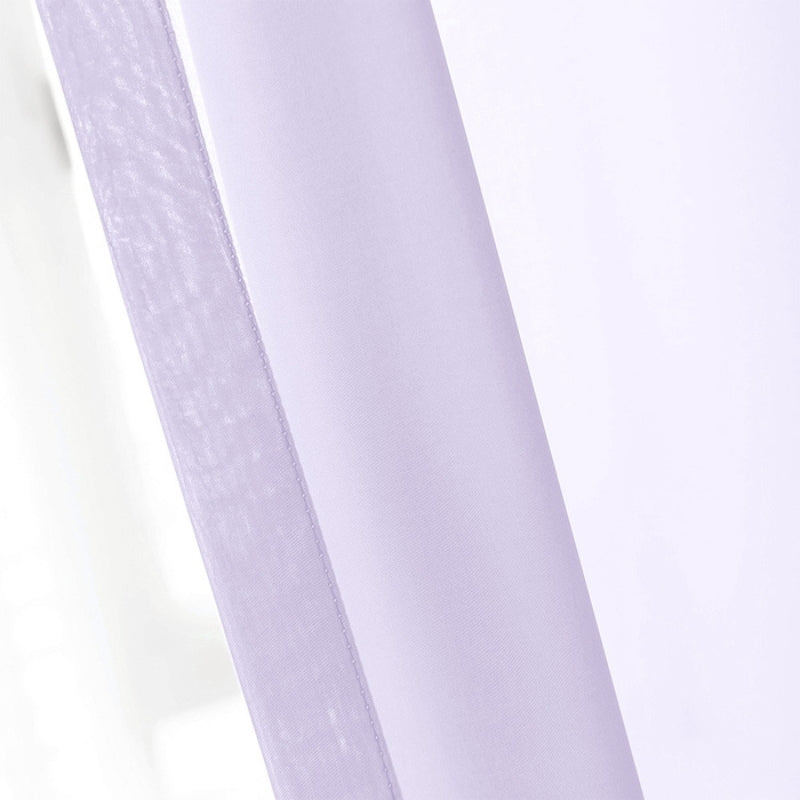 Mira Solid Sheer Custom Curtains Pleated