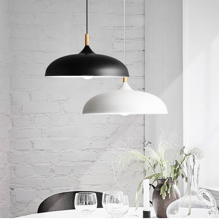 Leilani Modern Pendant Light Dome Macaron Metal Dining Room