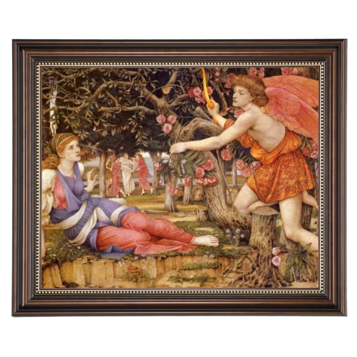 Love And The Maiden - Vintage Wall Art Prints Decor For Living Room