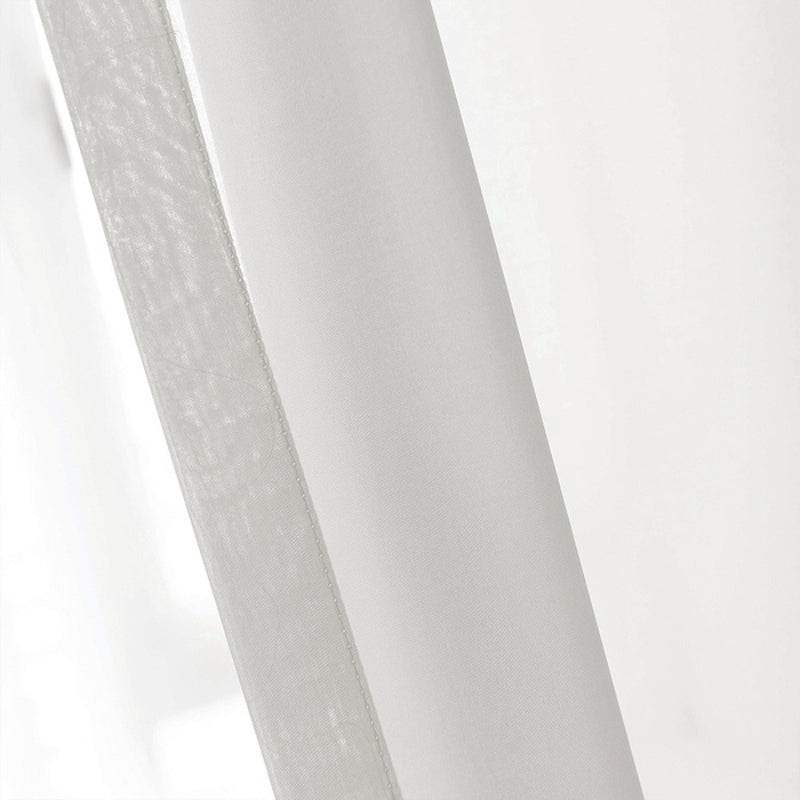 Mira Solid Sheer Custom Curtains Pleated