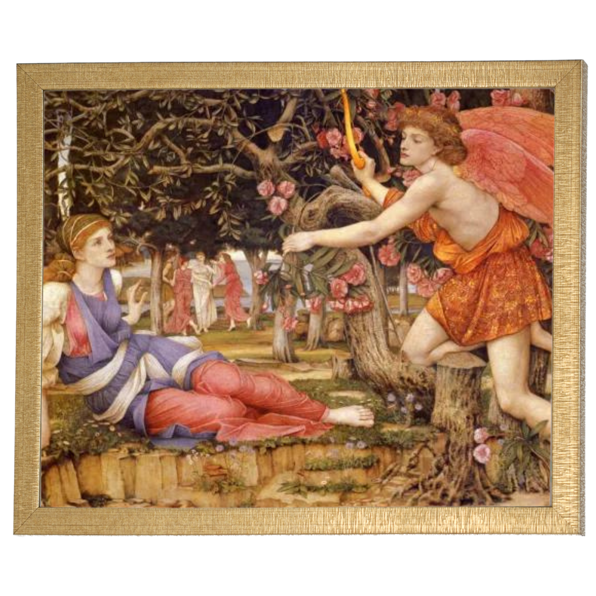 Love And The Maiden - Vintage Wall Art Prints Decor For Living Room