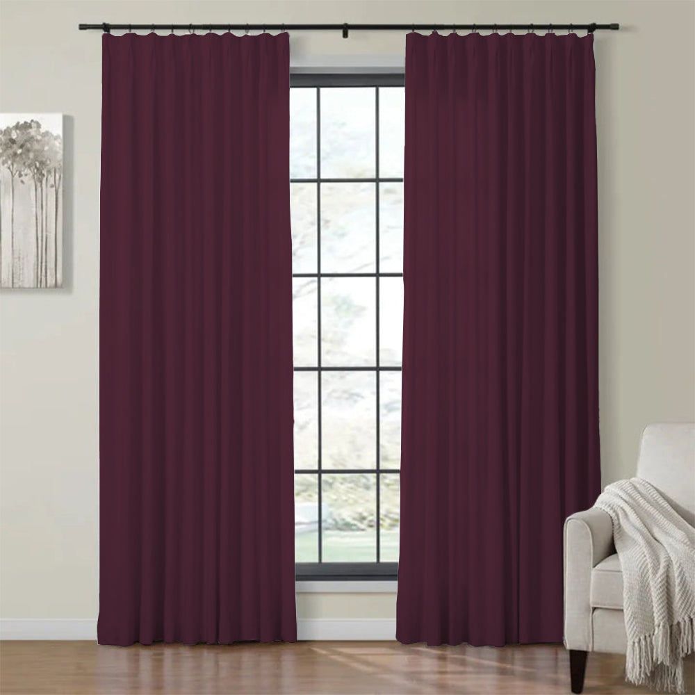 Plushy Velvet Curtain Pleated