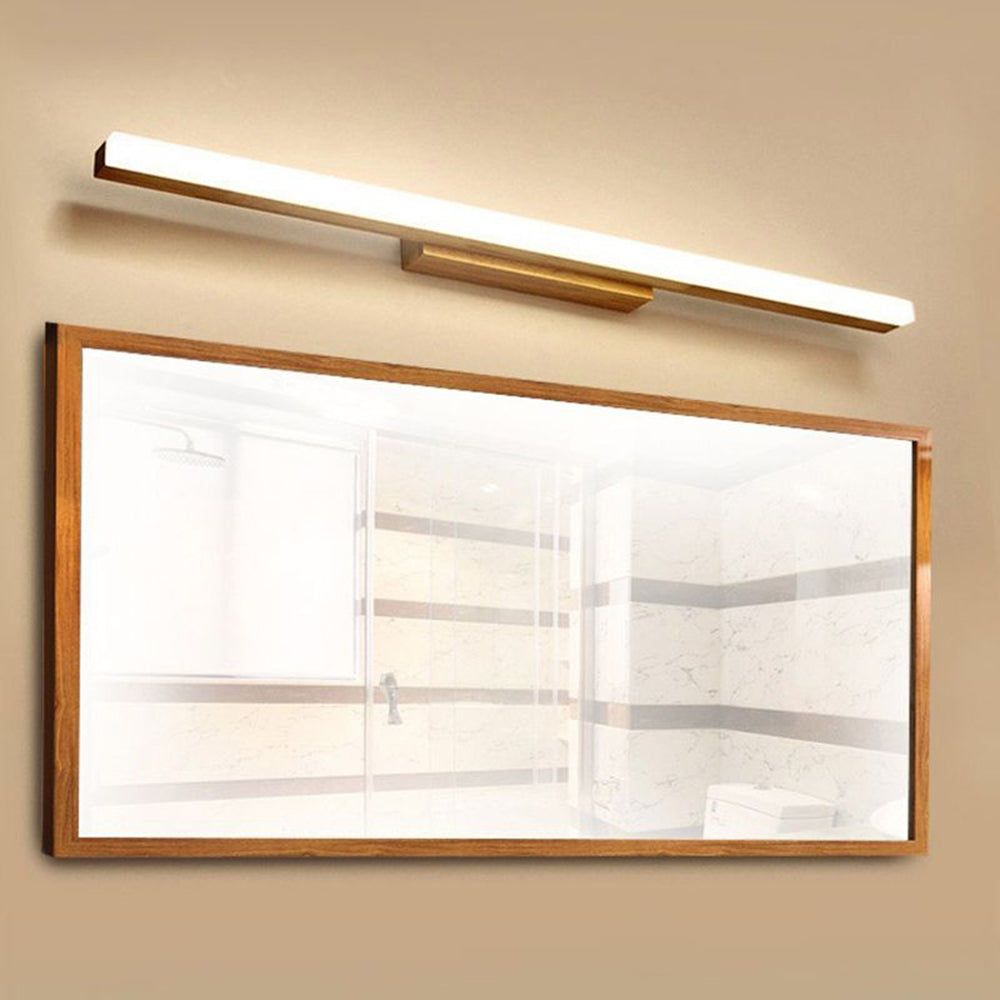 Ozawa Classic Wood Stretchable Mirror Vanity Bathroom Wall Lamp