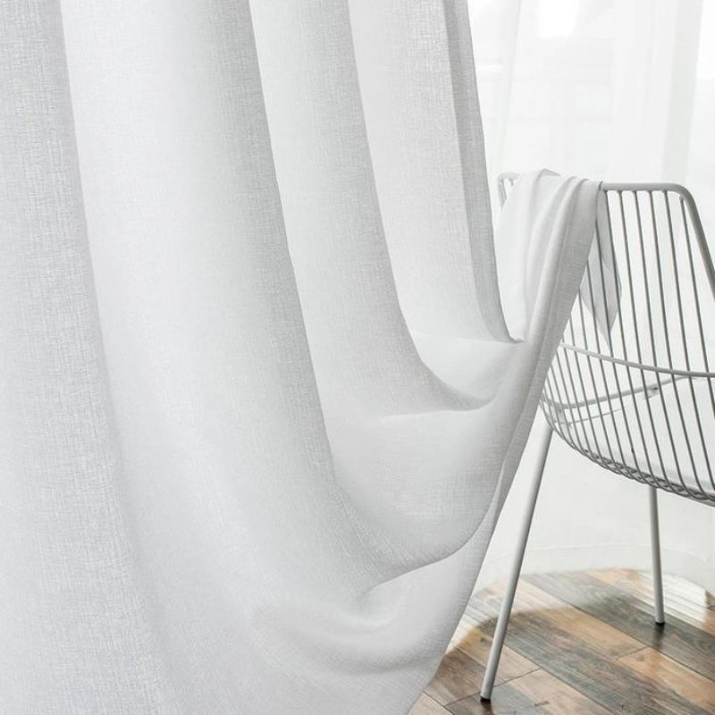 Lila Semi Sheer Curtains Pleated