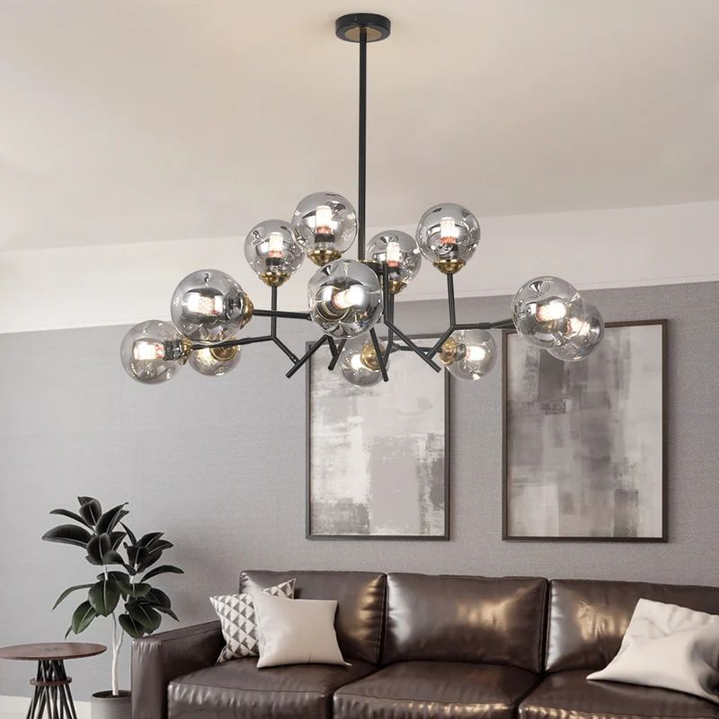 Valentina Modern Hanging Pendant Light Glass Bedroom Dining Room