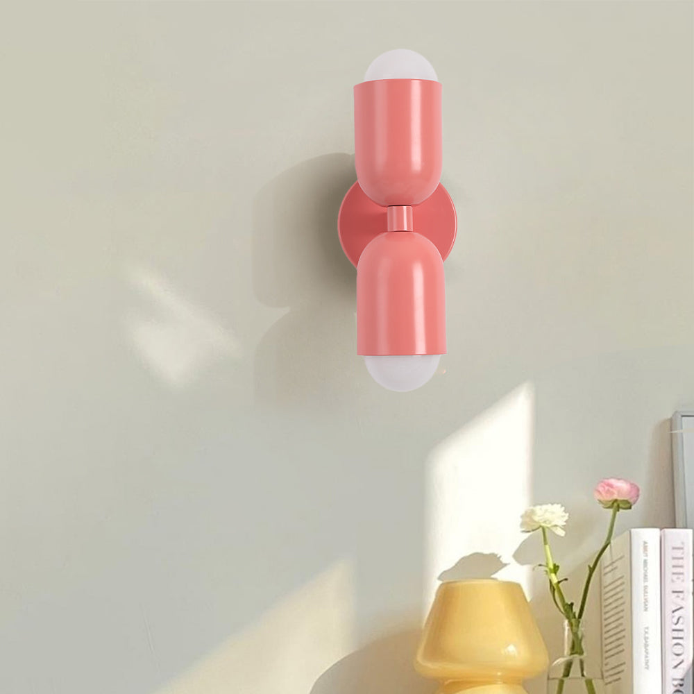 Morandi Modern Art Decoration Double-Headed Colorful Wall Lamp