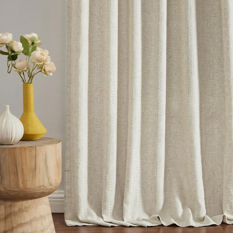 Nila	Bohemian Semi Sheer Curtains Soft Top