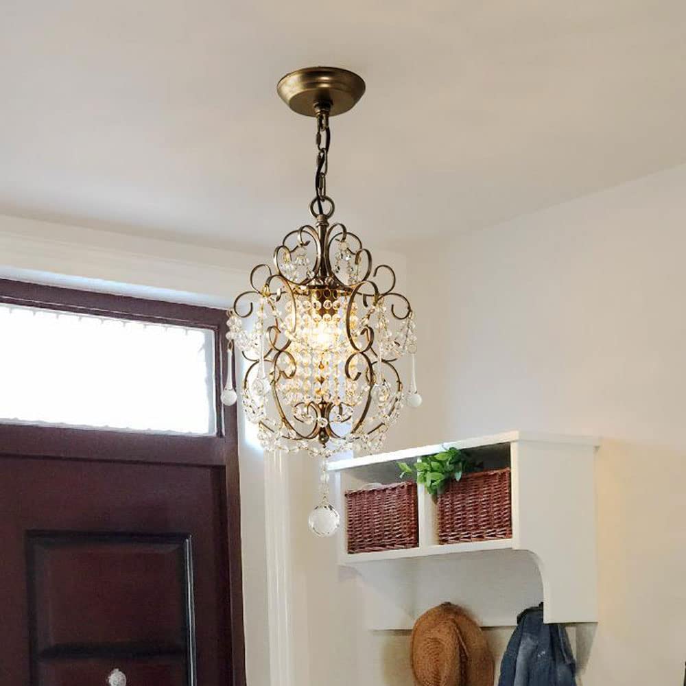 Alessio Modern Metal Crystal Pendant Light Bedroom