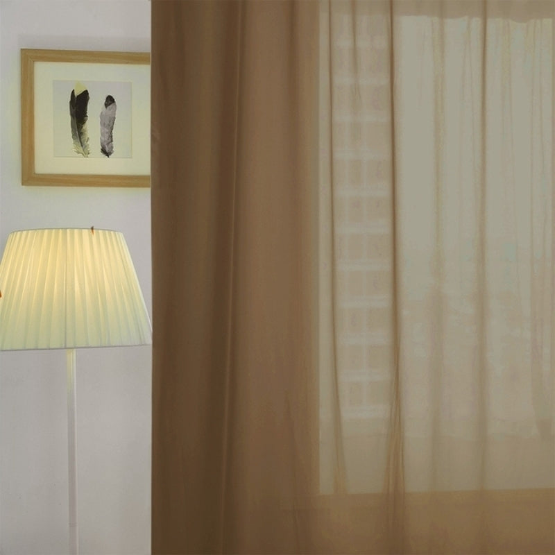 Mira Solid Sheer Custom Curtains Soft Top