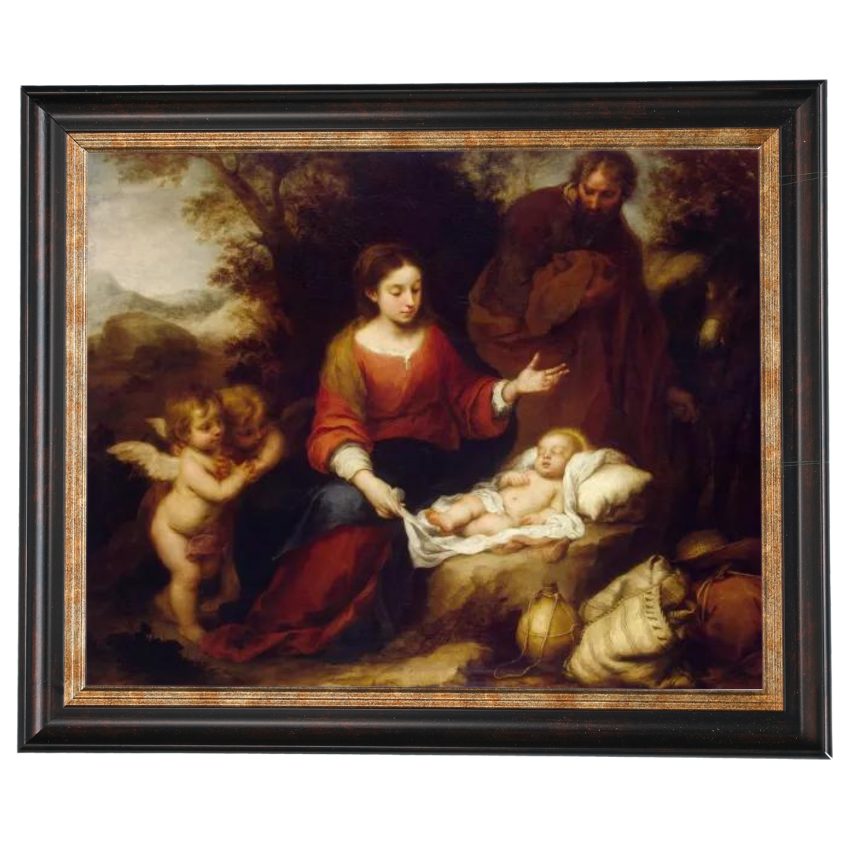 Rest on the Flight Into Egypt - Vintage Wall Art Prints Artfully For Living Room